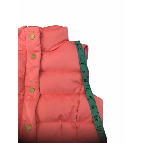 Lilly Pulitzer Isabelle Puffer Vest Size XXS Pink/Orange Women’s Girl’s - Picture 6 of 16